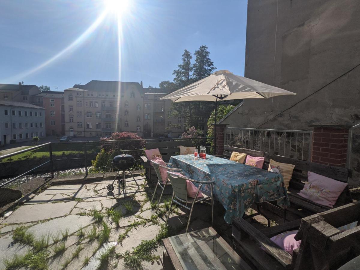 Urlaubstraum Mit Pool, Terrasse & Fluss Im Garten - Ut Leilighet Sebnitz Eksteriør bilde
