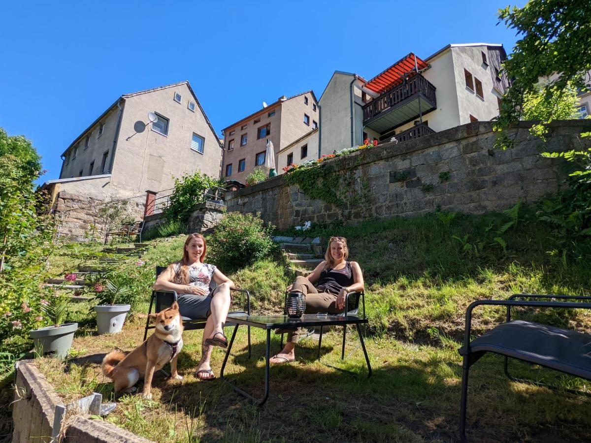 Urlaubstraum Mit Pool, Terrasse & Fluss Im Garten - Ut Leilighet Sebnitz Eksteriør bilde